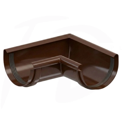 Narożnik wewnętrzny PVC 90° ⌀ 100 firmy KROP kolor jasny brąz